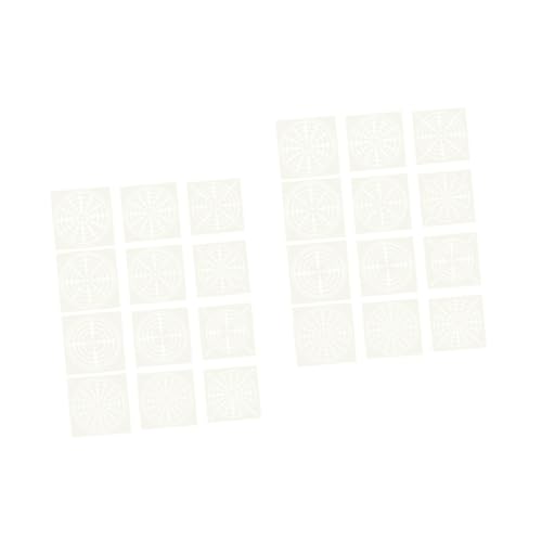 ARTIBETTER 2 Sätze Mandala Schablonen Set Teiliges Malvorlagen Set Langlebigem Pet Für Diy Kunstprojekte Wandgestaltung Und Scrapbooking Wiederverwendbare Malvorlagen Für 12 Stücke * 2 von Artibetter
