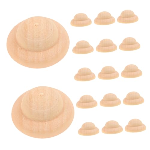 ARTIBETTER 2 Sätze Marionettenhut Klein Weihnachten Handwerk Puppenhaus Materialien Kind Minihüte Basteln Mini-hüte Minihüte Zum Basteln Mini-hut Mit Verzierung Hölzern 40 Stück * 2 von Artibetter