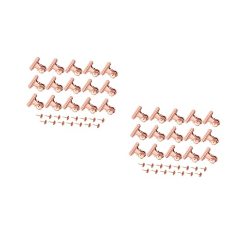 ARTIBETTER 2 Sätze Metall Clips Roségold Dekorative Büroklammern und Büroklammern für Dokumente für Effektives Organisieren von Notizen und Rechnungen von Artibetter