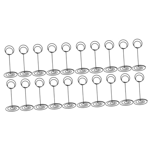 ARTIBETTER 2 Sätze Metall -nummernschild -clip Reservierte Tischschilder Goldene Bilderauswahl Bildhalter Für Tische Kartenhalter Hochzeit Clip-fotohalter Black 10 Stück * 2 von Artibetter