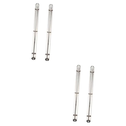 ARTIBETTER 2 Sätze Metallbinder Loch Ordner Für Die Schule Schlüssel Büroklammern Ringclips Notizbuchordner Mit Losen Blättern Zubehör Für Büroordner Eisen Silver 2 Stücke * 2 von Artibetter