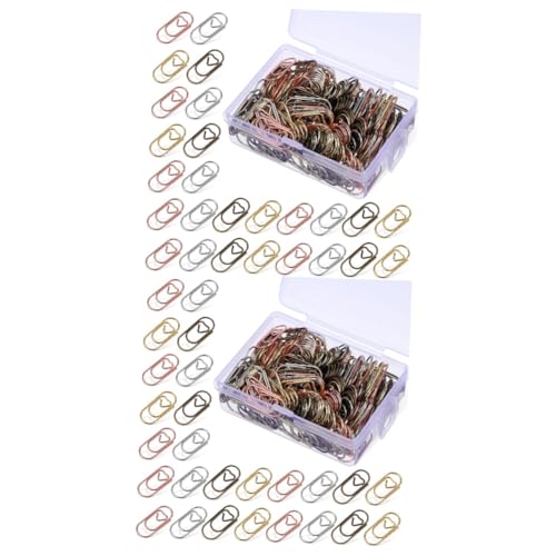 ARTIBETTER 2 Sätze Mini Love Paper Clip Papierverschlüsse Pflicht Farbige Büroklammern Neuartige Büroklammern Ö Dokumentclips Kleiner Klipp Büroklammern Süß Metall 200 Stück * 2 von Artibetter