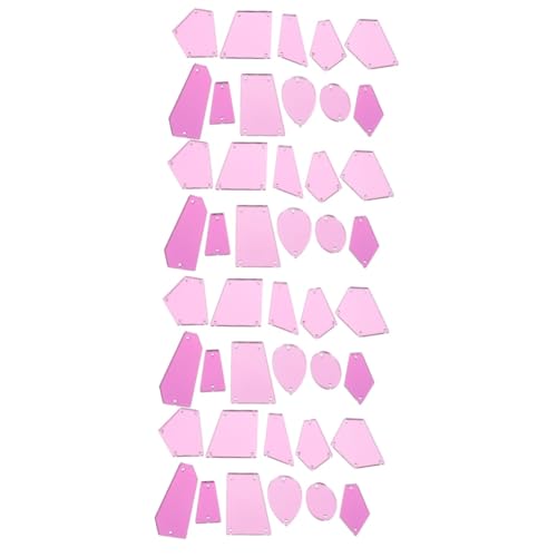 ARTIBETTER 2 Sätze Mirror Diamond Accessoires Und Hochzeit Nähen Bastelset Basteln Dekorative Spiegel Kleider Nähzubehör Craft Strass Flatback Nähdekorationen Acryl Violett 50 Stück * 2 von Artibetter