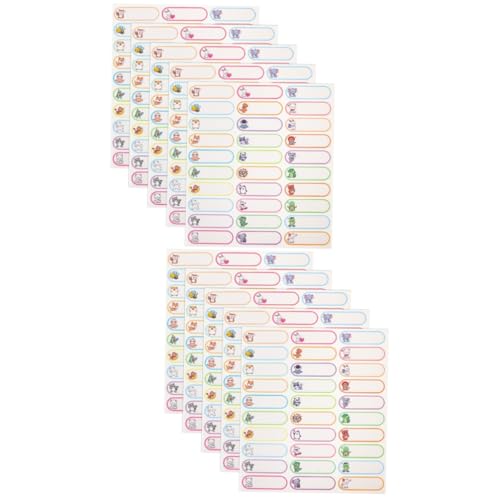 ARTIBETTER 2 Sätze Namensaufkleber Tag Schule Hochzeit Wasserdicht Vinyl Namensetiketten Personalisierte Wasserflaschenetiketten Aufkleber Für Wasserflaschen 5 Blätter * 2 von Artibetter