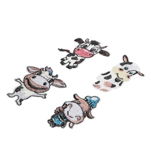 ARTIBETTER 2 Sätze Niedliche Kuh Patches Aufnäher Zum Aufbügeln Für Kleidung Jacken Taschen Und Diy Projekte Tierische Applikationen Für Kinderbekleidung 4 Stück * 2 ARTIBETTER 2 Sätze Niedliche Kuh Patches Aufnäher Zum Aufbügeln Für Kleidung Jacken Taschen Und Diy Projekte Tierische Applikationen Für Kinderbekleidung 4 Stück * 2 von Artibetter