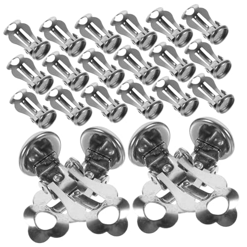 ARTIBETTER 2 Sätze Ohrclips Zubehör Für Diy Schmuckherstellung Ohrclips Tray Ohrring Clips Für Kreative Projekte Silberfarben Vielseitig Kombinierbar 50 Stück * 2 von Artibetter