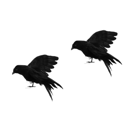 ARTIBETTER 2 Sätze Ostern Krähe Simulierte Krähe Halloween-krähe Krähe Krähendekoration Für Halloween Desktop-dekoration Krähe Handwerk Krähe-ornament Feder Black 2 Stück * 2 ARTIBETTER 2 Sätze Ostern Krähe Simulierte Krähe Halloween-krähe Krähe Krähendekoration Für Halloween Desktop-dekoration Krähe Handwerk Krähe-ornament Feder Black 2 Stück * 2 von Artibetter