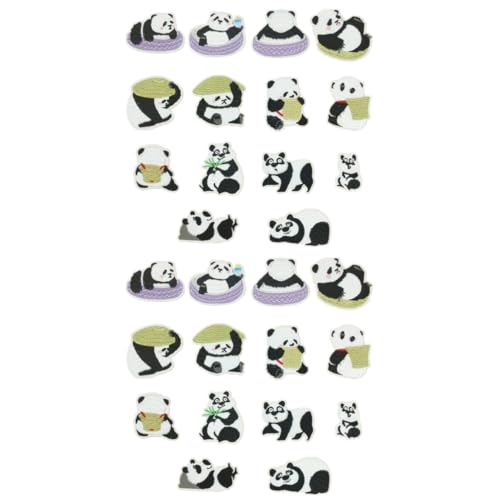 ARTIBETTER 2 Sätze Panda Stickerei Patches Teiliges Set Mit Cartoon Design Zum Aufbügeln Für Jeans Jacken Taschen Und Bastelprojekte Langlebig Und Hautfreundlich 14 Stücke * 2 ARTIBETTER 2 Sätze Panda Stickerei Patches Teiliges Set Mit Cartoon Design Zum Aufbügeln Für Jeans Jacken Taschen Und Bastelprojekte Langlebig Und Hautfreundlich 14 Stücke * 2 von Artibetter