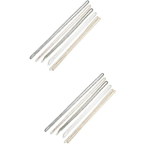 ARTIBETTER 2 Sätze Perlenstrang Schlüsselperlenketten Armbandherstellung Kugelperlenkette Gold Modeschmuck Die Kette Perlenkette Girlanden Kostümkette Perlenstränge Kugelkette 5 Stück * 2 von Artibetter