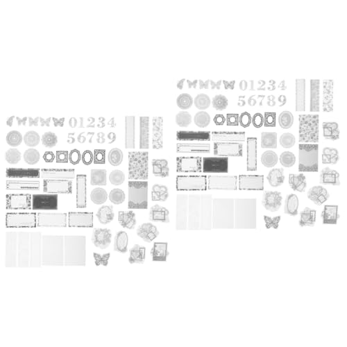 ARTIBETTER 2 Sätze Pet Dekorationsaufkleber Für Scrapbooking Selbstklebende Spitzenpapier Sticker Für Diy Projekte Journaling Fotoalben Und Grußkarten Vielseitig Und Kreativ 100 Stück * 2 ARTIBETTER 2 Sätze Pet Dekorationsaufkleber Für Scrapbooking Selbstklebende Spitzenpapier Sticker Für Diy Projekte Journaling Fotoalben Und Grußkarten Vielseitig Und Kreativ 100 Stück * 2 von Artibetter
