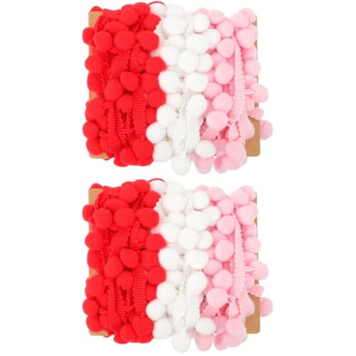 ARTIBETTER 2 Sätze Pompon Borte Dekorative Quasten für Diy Projekte für Kleidung Hüte und Accessoires Bastelmaterial für Kreative Ideen von Artibetter