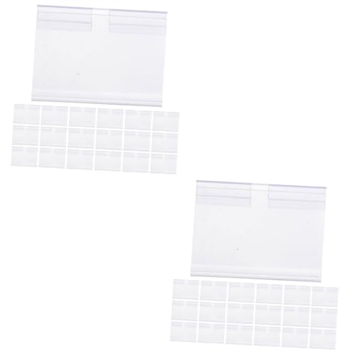 ARTIBETTER 2 Sätze Preiskarte Stand Steht Ticket-display-halter Displayhalter Display-schildhalter Etikettenhalter Für Schilder Groß Zeichenhalter Anzeige Pvc Transparent 50 Stück * 2 ARTIBETTER 2 Sätze Preiskarte Stand Steht Ticket-display-halter Displayhalter Display-schildhalter Etikettenhalter Für Schilder Groß Zeichenhalter Anzeige Pvc Transparent 50 Stück * 2 von Artibetter