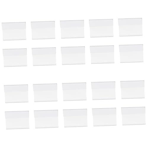 ARTIBETTER 2 Sätze Preisschild Preisaufsteller Buisiness Ad Etikettenhalter Für Supermarkt Einzelhandel Transparentes Etikett Preisanzeigeschild Preisanzeigeetikett Plastik 10 Stück * 2 von Artibetter