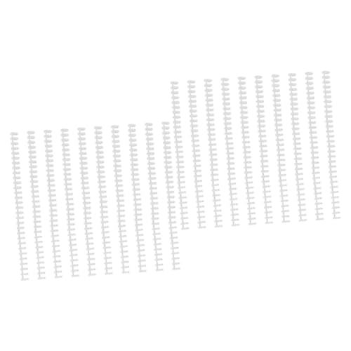 ARTIBETTER 2 Sätze Runde Loch Binde Kammbindungsstacheln Notizbuch Spiralnotizbücher Spiralblock Spiralbindungen Stacheln Zubehör Für Bindemaschinen Spiral- Weiß Plastik 10 Stück * 2 von Artibetter