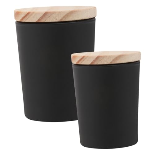 ARTIBETTER 2 Sätze Schwarze Glas Kerzengläser mit Holzdeckel Bruchsichere Duftkerzenbehälter für DIY Kerzenherstellung Vielseitige Aufbewahrung für Kosmetik Trockenblumen ARTIBETTER 2 Sätze Schwarze Glas Kerzengläser mit Holzdeckel Bruchsichere Duftkerzenbehälter für DIY Kerzenherstellung Vielseitige Aufbewahrung für Kosmetik Trockenblumen von Artibetter