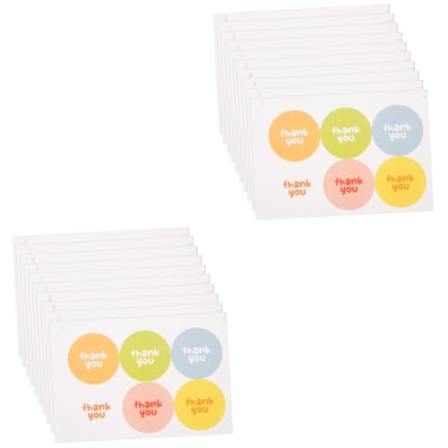 ARTIBETTER 2 Sätze Selbstklebende Dankeschön Aufkleber Runde Etiketten Für Verpackungen Backen Einfache Handhabung Attraktives Design Für Partys Und Persönliche Notizen 20 Stück * 2 ARTIBETTER 2 Sätze Selbstklebende Dankeschön Aufkleber Runde Etiketten Für Verpackungen Backen Einfache Handhabung Attraktives Design Für Partys Und Persönliche Notizen 20 Stück * 2 von Artibetter