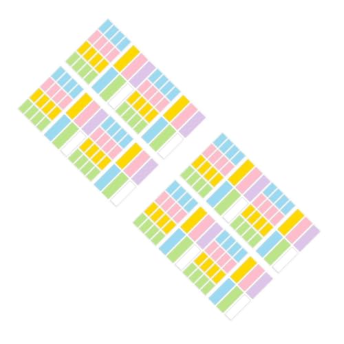 ARTIBETTER 2 Sätze Selbstklebende Etiketten Aufkleber Bunte Wasserfeste Markierungssticker Für Büro Und Haushalt Große Und Kleine Selbstklebende Etiketten Für Vielseitige 40 Blätter * 2 von Artibetter