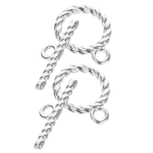ARTIBETTER 2 Sätze Silber Toggle Verschlüsse für Armbänder und Diy Schmuckverbinder Robuste Rostfreie Handwerksverschlüsse für Kreative Schmuckgestaltung von Artibetter