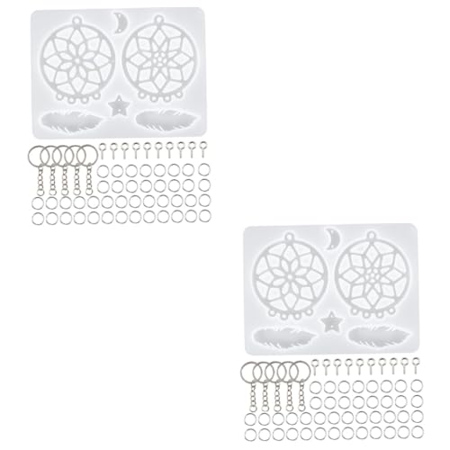 ARTIBETTER 2 Sätze Silikon Dreamcatcher Gießform Teiliges Diy Kit für Anhänger Schlüsselanhänger und Wanddekoration Leicht zu Entformen für Bastelprojekte ARTIBETTER 2 Sätze Silikon Dreamcatcher Gießform Teiliges Diy Kit für Anhänger Schlüsselanhänger und Wanddekoration Leicht zu Entformen für Bastelprojekte von Artibetter