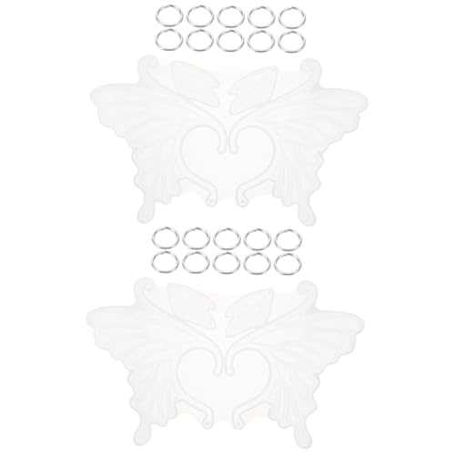 ARTIBETTER 2 Sätze Silikonform für Ohrringe Butterfly Wing Ear Clip Mold Wiederverwendbare Gießform für Schmuckherstellung zum Selbermachen von Ohrringen mit Kristallharz Teiliges ARTIBETTER 2 Sätze Silikonform für Ohrringe Butterfly Wing Ear Clip Mold Wiederverwendbare Gießform für Schmuckherstellung zum Selbermachen von Ohrringen mit Kristallharz Teiliges von Artibetter