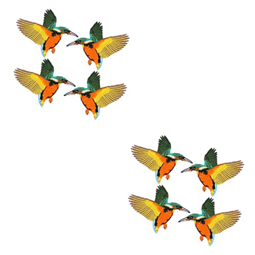ARTIBETTER 2 Sätze Sonnenblumen Stoffaufkleber Applikationen Für Kleidung Vintage Kostüm Kolibri Patches Stickerei Patch Kleidungs Patch Aufkleber Kleidungszubehör 4 Stück * 2 von Artibetter
