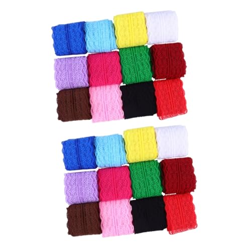 ARTIBETTER 2 Sätze Spitze Klöppelspitze Dekoband Spitzenbesatz Muster Spitzenband Kranzband Bänder Breites Band Zum Verpacken Dekoration Blumenband Hochzeit Transparent 12 Stück * 2 von Artibetter