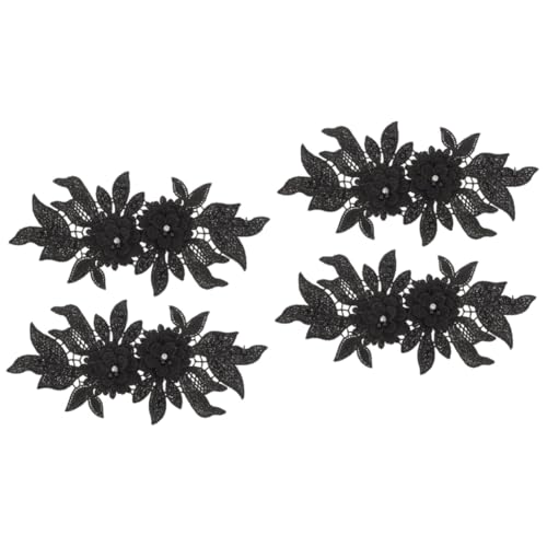 ARTIBETTER 2 Sätze Stickerei Kleidung Patches Blumen Applikationen Für Diy Kleidung Strapazierfähige Und Dekorative Stoffaufnäher Für Taschen Kleider Und Accessoires 2 Stücke * 2 von Artibetter