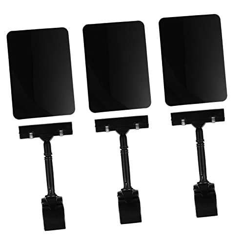 ARTIBETTER 2 Sätze Supermarkt-werbemappe Displayhalter Inhaber Kleiner Ausstellungsstand Drinnen Tags Für Die Anzeige Ausstellungsständer Fruchtetikett Black Abs-kunststoffclip 3 Stücke * 2 ARTIBETTER 2 Sätze Supermarkt-werbemappe Displayhalter Inhaber Kleiner Ausstellungsstand Drinnen Tags Für Die Anzeige Ausstellungsständer Fruchtetikett Black Abs-kunststoffclip 3 Stücke * 2 von Artibetter