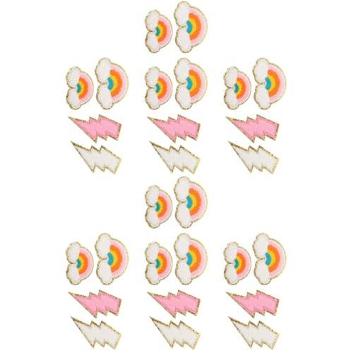 ARTIBETTER 2 Sätze Teiliges Aufbügel Patches Cartoon Regenbogen Applikationen Für Diy Kleidung Farbenfrohe Stoffaufnäher Mit Heißem Kleber Für Reparaturen Und Kreative Designs 14 Stück * 2 ARTIBETTER 2 Sätze Teiliges Aufbügel Patches Cartoon Regenbogen Applikationen Für Diy Kleidung Farbenfrohe Stoffaufnäher Mit Heißem Kleber Für Reparaturen Und Kreative Designs 14 Stück * 2 von Artibetter