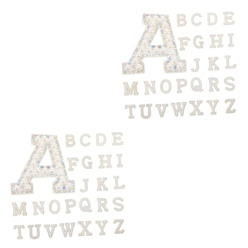ARTIBETTER 2 Sätze Teiliges Buchstaben Patches Mit Strass Aufbügelbare Buchstaben Für Kleidung Jacken Und Hüte Diy Dekoration Für Kreative Bastelprojekte 26 Stücke * 2 von Artibetter