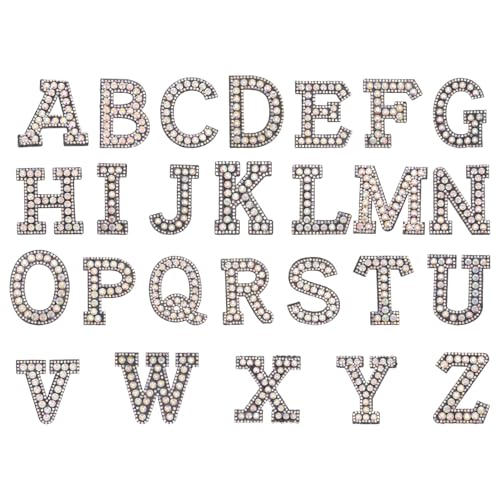 ARTIBETTER 2 Sätze Teiliges Buchstaben Strass Patches Stoff Zum Aufbügeln Für Kleidung Und Taschen Dekorative Diy Applikationen Mit Funkelnden Strasssteinen Zur Verschönerung Von 26 Stück * 2 ARTIBETTER 2 Sätze Teiliges Buchstaben Strass Patches Stoff Zum Aufbügeln Für Kleidung Und Taschen Dekorative Diy Applikationen Mit Funkelnden Strasssteinen Zur Verschönerung Von 26 Stück * 2 von Artibetter