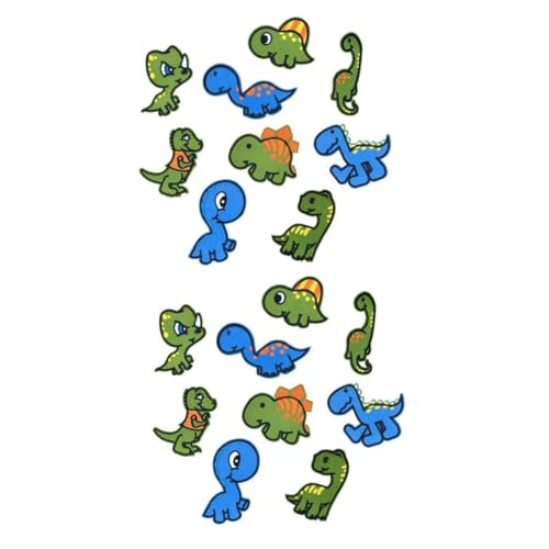 ARTIBETTER 2 Sätze Teiliges Cartoon Dinosaurier Stickerei Patches Für Kleidung Jeans Und T Shirts Diy Applikationen Zur Dekoration Und Reparatur Von Textilien 9 Stück * 2 von Artibetter