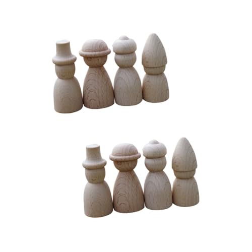 ARTIBETTER 2 Sätze Teiliges Diy Holz Puppendolls Unbemalte Holzfiguren Zum Bastelspielzeuge Für Dekoration Für Kinderzimmer Langlebig Und Leicht Projekte 4 Stück * 2 ARTIBETTER 2 Sätze Teiliges Diy Holz Puppendolls Unbemalte Holzfiguren Zum Bastelspielzeuge Für Dekoration Für Kinderzimmer Langlebig Und Leicht Projekte 4 Stück * 2 von Artibetter