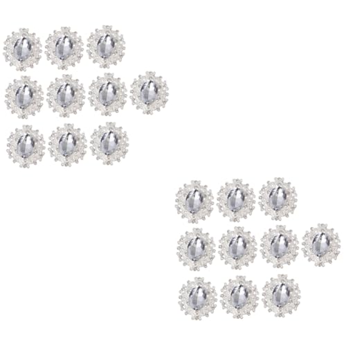 ARTIBETTER 2 Sätze Teiliges Diy Schmuckset Glitzer Rhinestone Und Legierung Edle Broschen Und Ornamente Für Kreative Kleidungsgestaltung Geeignet Für Alltags Und Partyanlässe 10 Stück * 2 von Artibetter