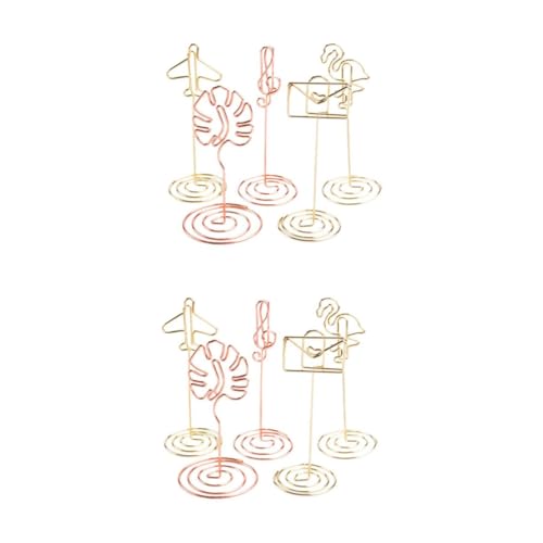 ARTIBETTER 2 Sätze Teiliges Metal Memo Clips Kreative Desktop Clips Für Zuhause Flamingo Flugzeug Note Briefumschlag Monstera Halten Von Notizen Und Fotos 5 Stück * 2 von Artibetter