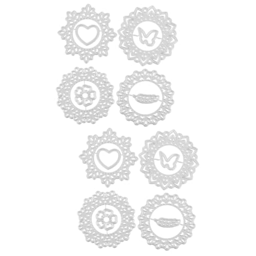 ARTIBETTER 2 Sätze Teiliges Metall Stanzformen Für Diy Scrapbooking Bastelwerkzeug Einfache Anwendung Für Kartenherstellung Und Dekoration Für Albumgestaltung Und Papierkunst 4 Stück * 2 von Artibetter