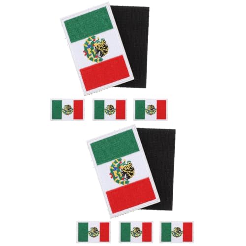 ARTIBETTER 2 Sätze Teiliges Nationalflaggen Aufnäher Bügelbare Stoffpatches Für Kleidung Dekoration Und Reparatur Für Shirts Hosen Und Accessoires 5 Stück * 2 von Artibetter