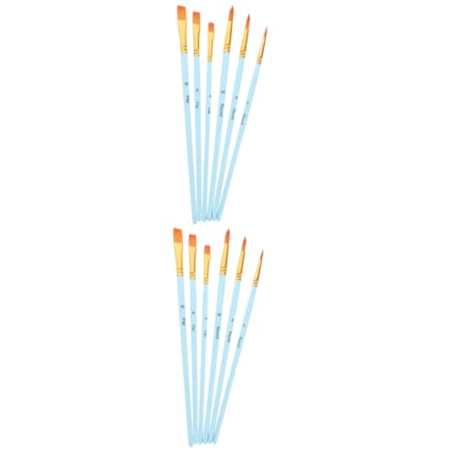 ARTIBETTER 2 Sätze Teiliges Nylon Pinsel Für Aquarellmalerei Wiederverwendbare Malpinsel Mit Flachen Und Runden Für Künstler Und Anfänger 6 Stücke * 2 ARTIBETTER 2 Sätze Teiliges Nylon Pinsel Für Aquarellmalerei Wiederverwendbare Malpinsel Mit Flachen Und Runden Für Künstler Und Anfänger 6 Stücke * 2 von Artibetter