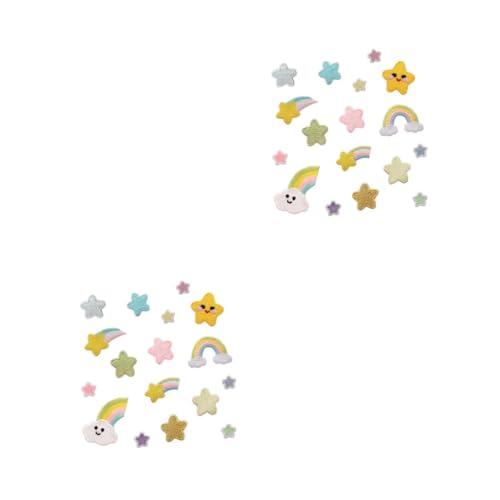 ARTIBETTER 2 Sätze Teiliges Set Aufbügelflicken Für Kleidung Cartoon Regenbogen Stoffapplikationen Selbstklebende Patches Für Diy Projekte Jeans Taschen Und Mehr 17 Stücke * 2 ARTIBETTER 2 Sätze Teiliges Set Aufbügelflicken Für Kleidung Cartoon Regenbogen Stoffapplikationen Selbstklebende Patches Für Diy Projekte Jeans Taschen Und Mehr 17 Stücke * 2 von Artibetter