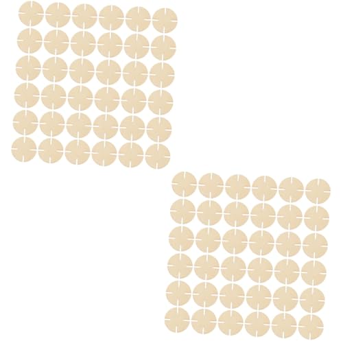 ARTIBETTER 2 Sätze Unvollendetes Rätsel Dekoration Weihnachten Weihachtsdeko Dekoring Weihnachten Hochzeitsdekoration Weihnacjtsdeko Weihnatsdeko Holzblock Hölzern Khaki 50 Stück * 2 von Artibetter