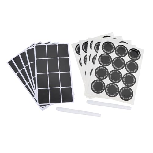 ARTIBETTER 2 Sätze Verpackungsetiketten Aufkleber Tafelzubehör Etikettenpasten Wasserfestes Dosenetikett Flüssiges Pulver Black ARTIBETTER 2 Sätze Verpackungsetiketten Aufkleber Tafelzubehör Etikettenpasten Wasserfestes Dosenetikett Flüssiges Pulver Black von Artibetter