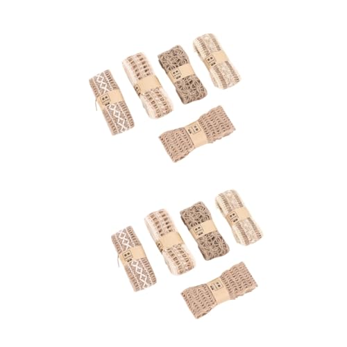 ARTIBETTER 2 Sätze Vintage Jute Spitzenband Diy Bastelmaterial Für Hochzeitsdekoration Floristik Und Heimdekoration Für Kreative Projekte 5 Stück * 2 von Artibetter