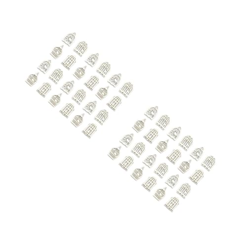 ARTIBETTER 2 Sätze Vogelkäfigschmuck Ästhetisch Sammelalbum Liefert Bausatz Bastelmaterial Bastel Materialien Holzperlen Holzverzierung Holzhandwerk Holzschnitzel Hölzern 100 Stück * 2 von Artibetter