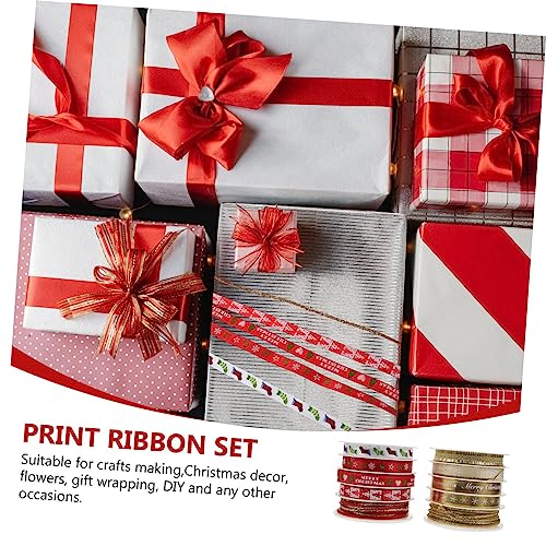 ARTIBETTER 2 Sätze Weihnachts Geschenkband aus Hochwertigem Polyester Bedruckte Farbenfrohe Dekobänder für Geschenkverpackung und Partydekoration Langlebig und Vielseitig Einsetzbar Festliche ARTIBETTER 2 Sätze Weihnachts Geschenkband aus Hochwertigem Polyester Bedruckte Farbenfrohe Dekobänder für Geschenkverpackung und Partydekoration Langlebig und Vielseitig Einsetzbar Festliche von Artibetter