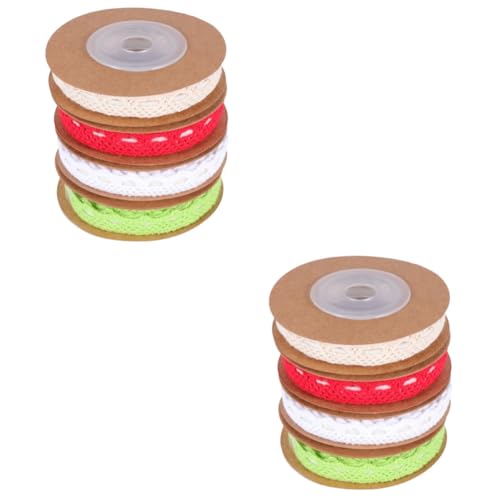 ARTIBETTER 2 Sätze Yards Selbstklebendes Spitzenband Baumwolle Mixfarben Für Party Diy Verpackung Und Bastelprojekte Dekoration Für Zuhause Und Büro 4rollen*2 von Artibetter