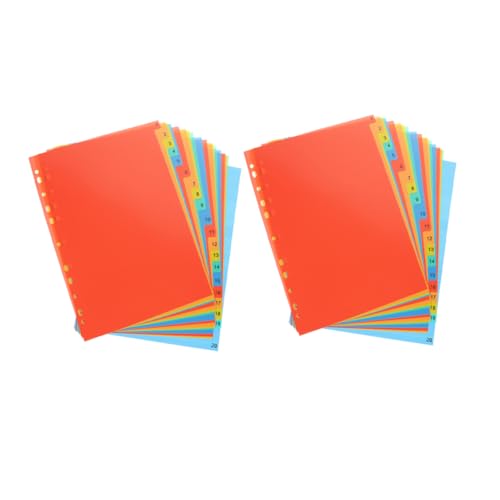 ARTIBETTER 2 Sets Indexseiten Paginierungspapier Seitenteiler Mit Registerkarten Ordnertrenner Mit Registerkarten Kunststoff Ordnerteiler Ordnerteiler Großordnerzubehör Ordnerregister Teiler ARTIBETTER 2 Sets Indexseiten Paginierungspapier Seitenteiler Mit Registerkarten Ordnertrenner Mit Registerkarten Kunststoff Ordnerteiler Ordnerteiler Großordnerzubehör Ordnerregister Teiler von Artibetter