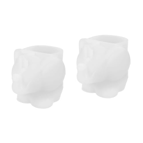 ARTIBETTER 2 Stck. Silikonform Elefant für Diy Kunsthandwerk Epoxidharz Gießform für Schmuck Kosmetik Schwämme Aufbewahrung und Mehr Langlebig und Vielseitig Einsetzbar von Artibetter