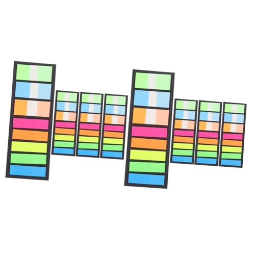 ARTIBETTER 2 Stück 4 Index-Label fluoreszierende Aufkleber Notebook -Aufkleber Liste Haftstreifen für Notizbücher Seitenmarkierungen mit klebrigen Tabs Japanisches Papier von Artibetter