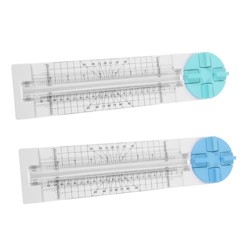 ARTIBETTER 2 Stück 4-in-1-papierschneider Scrapbooking -tools Zubehör Für Die Kartenherstellung Papierschneider-schieber Papierschneidemaschine Rotierender Papierschneider Papierlocher Metall von Artibetter
