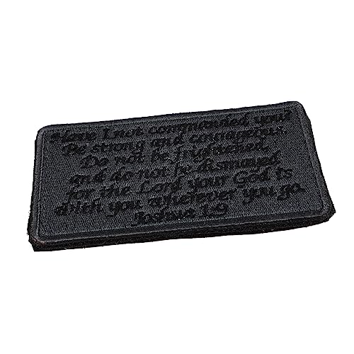 ARTIBETTER 2 Stück Bibelzitate Armprint Nähen Patch Flecken Diy -kleidungsstück Stickereiapplikationen Gestickter Kleidungsfleck Kleideraufnäher Aufnäher Für Kleidung Stoff Grau von Artibetter